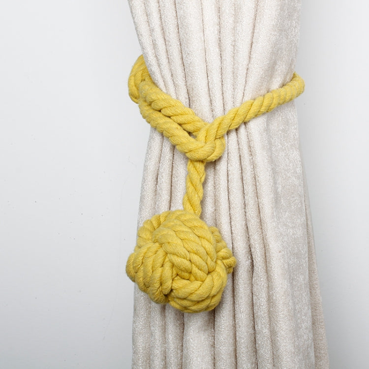 CK15 4 PCS Free Installation Cotton Rope Single Ball Hanging Ball Curtain Strap Curtain Buckle