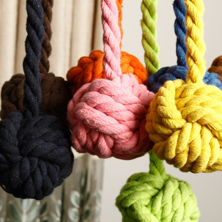 CK15 4 PCS Free Installation Cotton Rope Single Ball Hanging Ball Curtain Strap Curtain Buckle