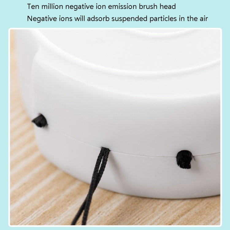 Portable Hanging Neck Air Purifier Small Mini Negative Ion Portable Smoke Dust Purifier(White)