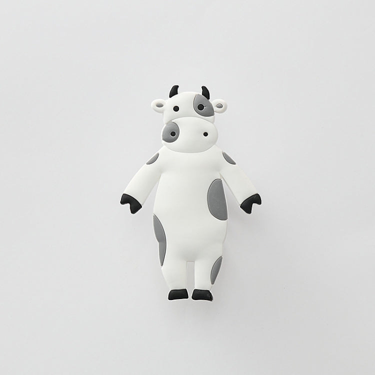 4 PCS Punch-Free Cartoon Animal Hooks Wall-Mounted Seamless Wall Refrigerator Door Decorative Hooks