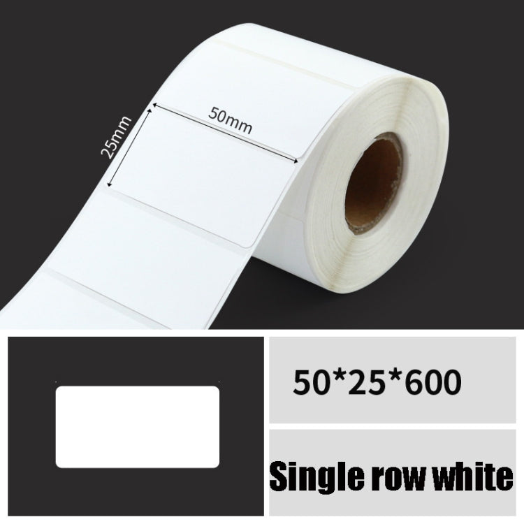 Printing Paper Dumb Silver Paper Plane Equipment Fixed Asset Label for NIIMBOT B50W, Size: 50x25mm White