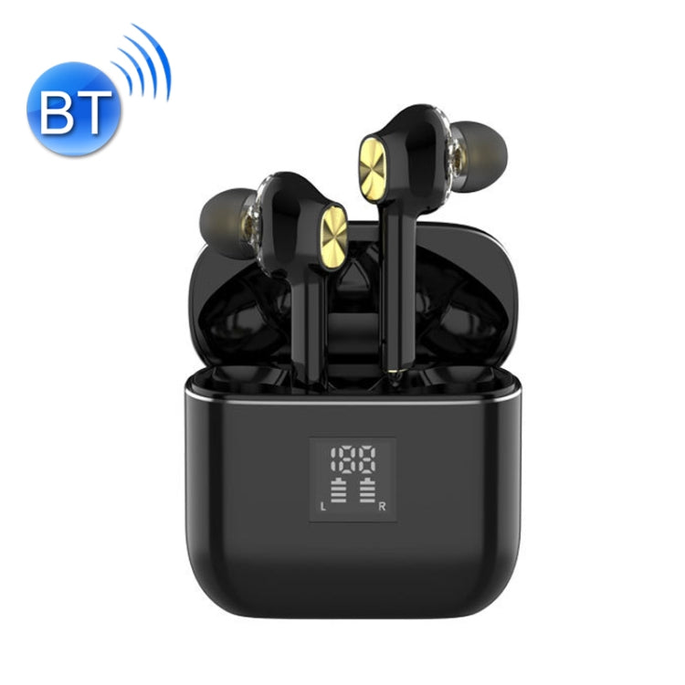 T07 TWS Noise Cancelling Heavy Bass Dual Motion Digital Sports Bluetooth Earphone