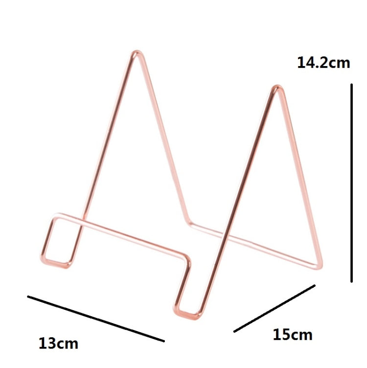 4 PCS Desktop Iron Art Plating Bracket for iPad / CD Display / Cookbook / Plate