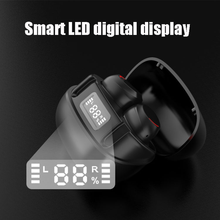 U6 TWS Noise Cancelling Digital Display Touch Mini Wireless Bluetooth Earphone