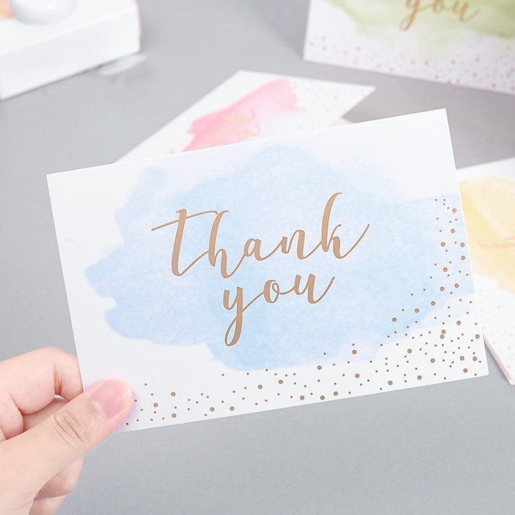 4 PCS Greeting Card Thank You Card Set Thanksgiving Holiday Gift Watercolor Card(418# A Set Of Six (Including Envelope))