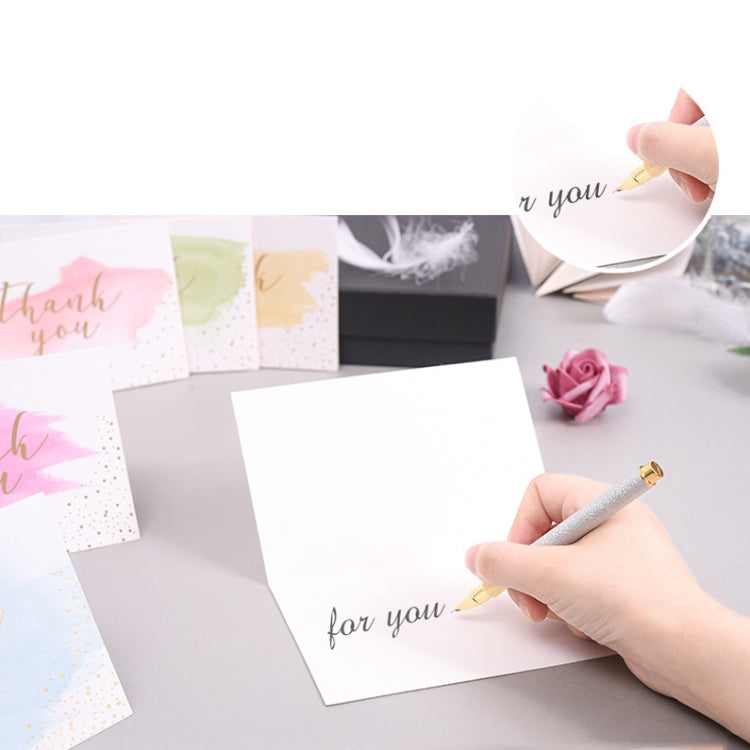 4 PCS Greeting Card Thank You Card Set Thanksgiving Holiday Gift Watercolor Card(418# A Set Of Six (Including Envelope))