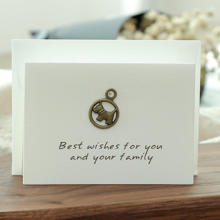 40 PCS Retro Blessing Birthday High-End Thank You Message Card Lover Thanksgiving Christmas Day Greeting Card