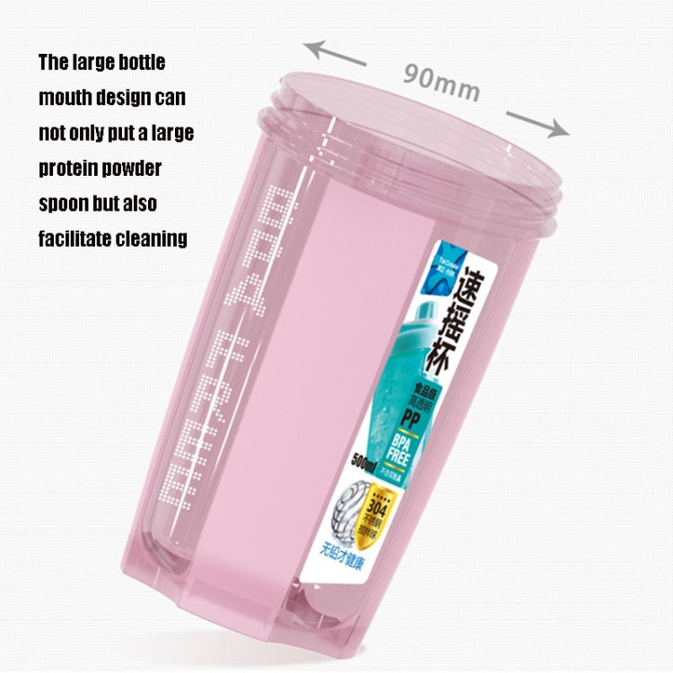 TC-1801 Milkshake Cup Plastic Fitness Sports Water Cup Shaking Cup, Colour: Blue