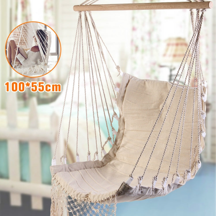 Nordic Style White Outdoor Indoor Garden Dormitory Bedroom For Child Adult Swinging Single Safety Hammock Hanging Chair
