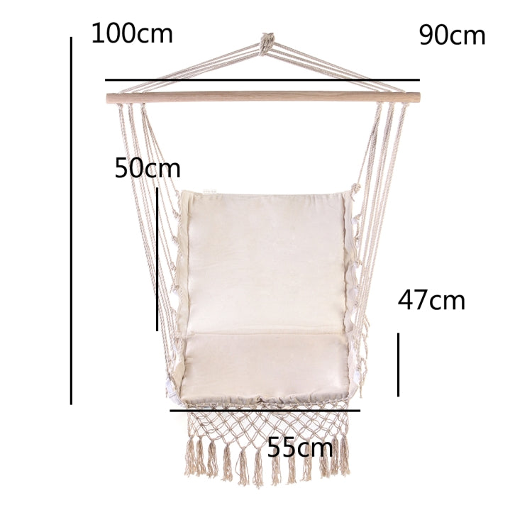 Nordic Style White Outdoor Indoor Garden Dormitory Bedroom For Child Adult Swinging Single Safety Hammock Hanging Chair
