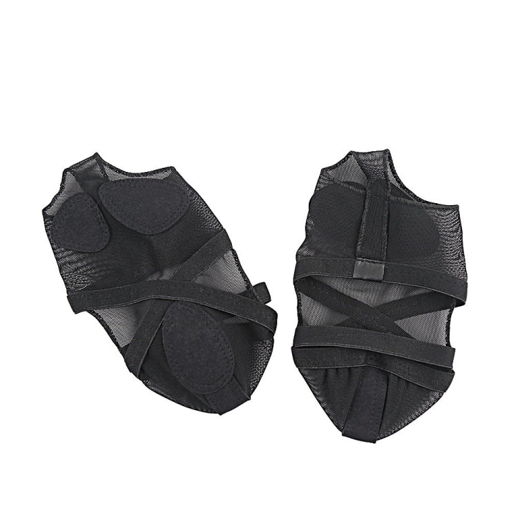 Dance Practice Shoes Soft-Soled Socks Gymnastics Foot Cover Semi-Truncated Foot Cover, Size: S (34-35)