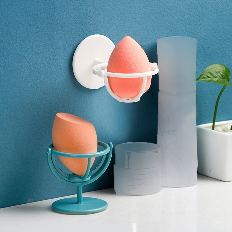 10 PCS Makeup Sponge Egg Rack Rotatable Wall-Mounted Puff Storage Rack Random Colour Delivery