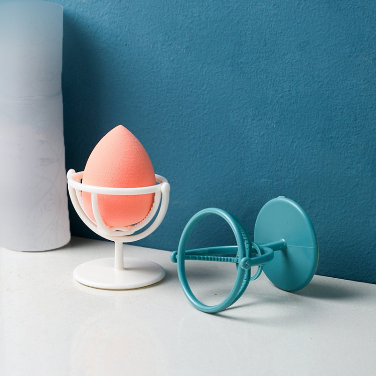 10 PCS Makeup Sponge Egg Rack Rotatable Wall-Mounted Puff Storage Rack Random Colour Delivery