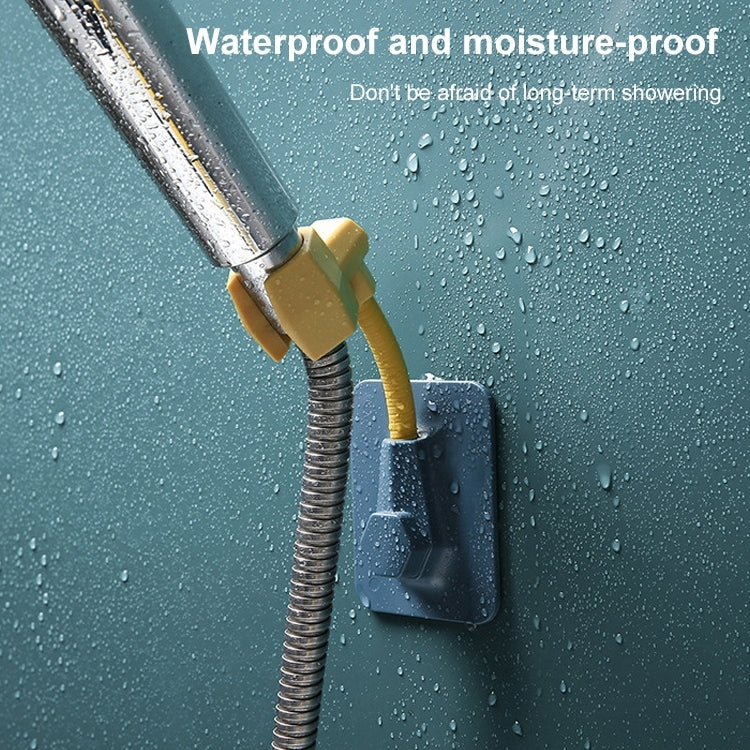 4 PCS Bathroom Multifunctional Non-Marking Sticker Installation Universal Adjustable Shower Bracket(Blue Yellow)