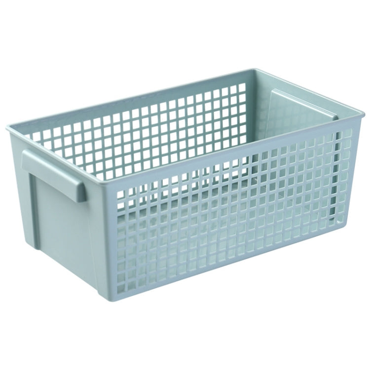 6 PCS Desktop Snacks & Sundries Storage Basket Rectangular Plastic Storage Basket , Largeï¼ˆLlight Greenï¼‰