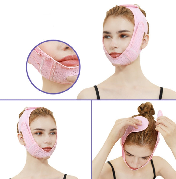073 Pink Enhanced Version For Men And Women Face-Lifting Bandage V Face  Double Chin Shaping Face Mask