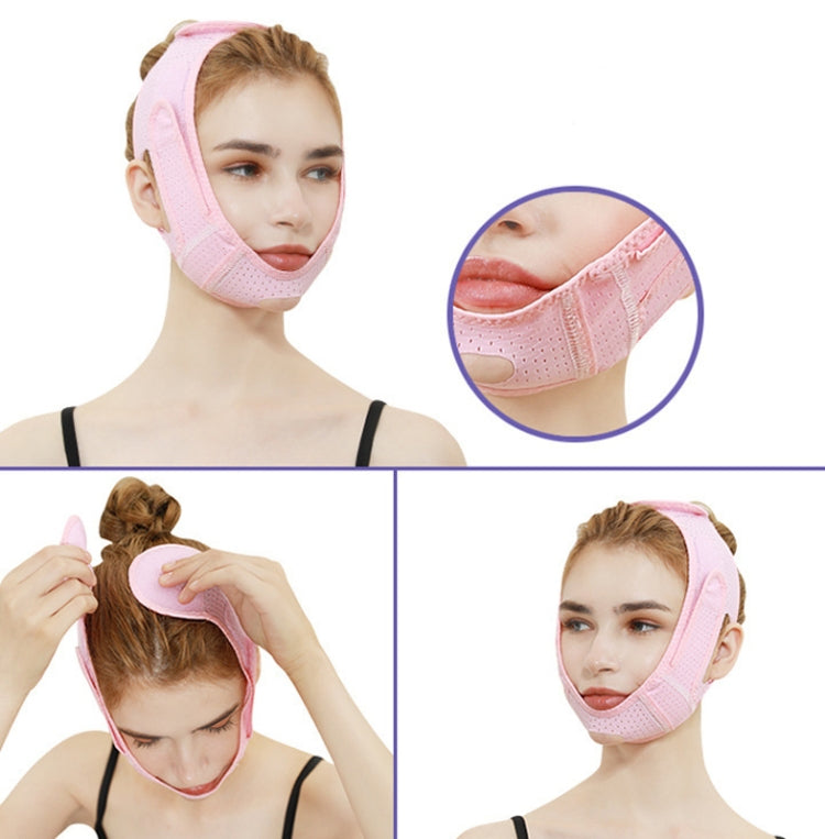 073 Pink Enhanced Version For Men And Women Face-Lifting Bandage V Face  Double Chin Shaping Face Mask