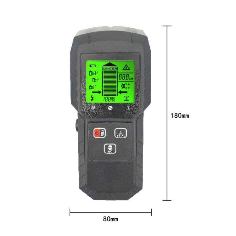TH310 Wall Detector Magnetic Metal Detector Handheld Wooden Stud Wire Detector(Black)