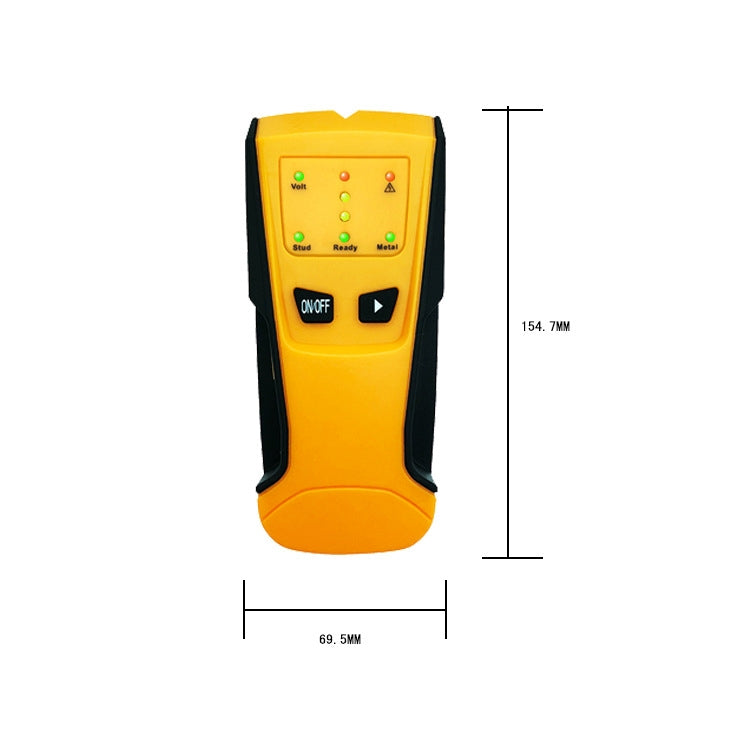 TH105 3 in 1 Handheld Wall Detector Wood Stud Wire Detection Metal Detector Stud Finder(Yellow)