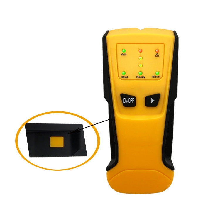 TH105 3 in 1 Handheld Wall Detector Wood Stud Wire Detection Metal Detector Stud Finder(Yellow)