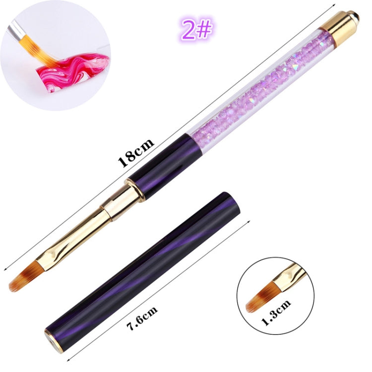 3 PCS Cat Eye Pen Barrel Painted Pen With Diamond Light Therapy Nail Tool Light Therapy Pen