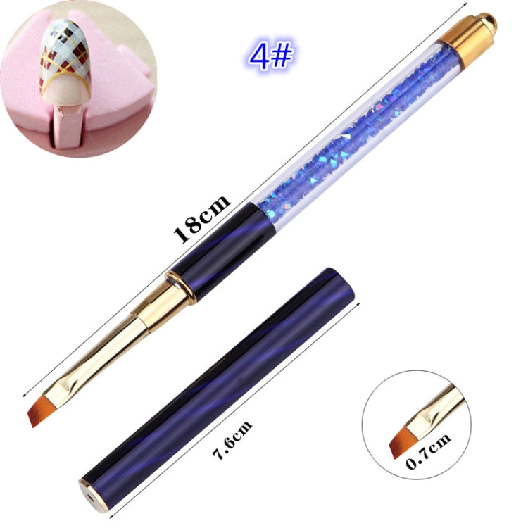 3 PCS Cat Eye Pen Barrel Painted Pen With Diamond Light Therapy Nail Tool Light Therapy Pen