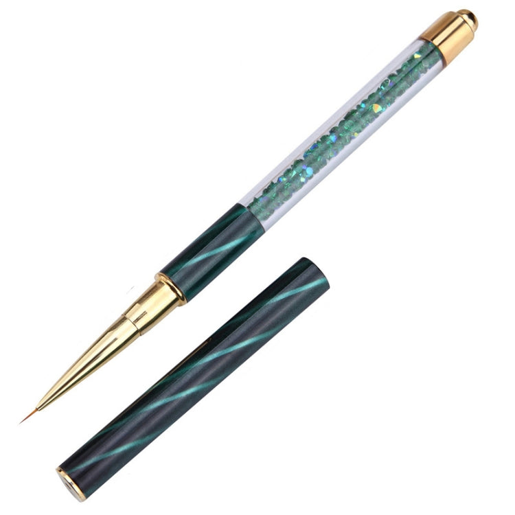 3 PCS Cat Eye Pen Barrel Painted Pen With Diamond Light Therapy Nail Tool Light Therapy Pen