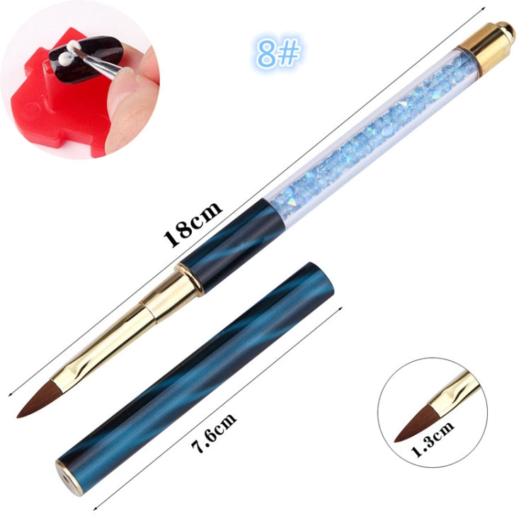 3 PCS Cat Eye Pen Barrel Painted Pen With Diamond Light Therapy Nail Tool Light Therapy Pen
