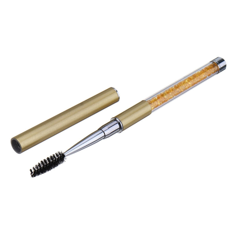 5 PCS Plastic Pole Eyelash Brush Rhinestone Pole With Pen Sleeve Spiral Eyelash Brush