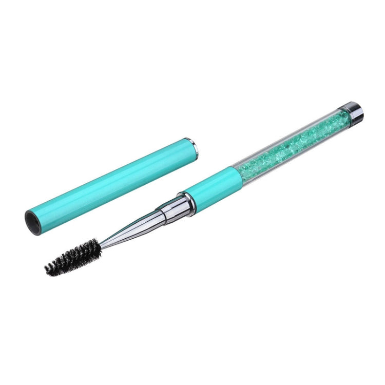 5 PCS Plastic Pole Eyelash Brush Rhinestone Pole With Pen Sleeve Spiral Eyelash Brush