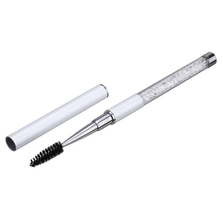 5 PCS Plastic Pole Eyelash Brush Rhinestone Pole With Pen Sleeve Spiral Eyelash Brush