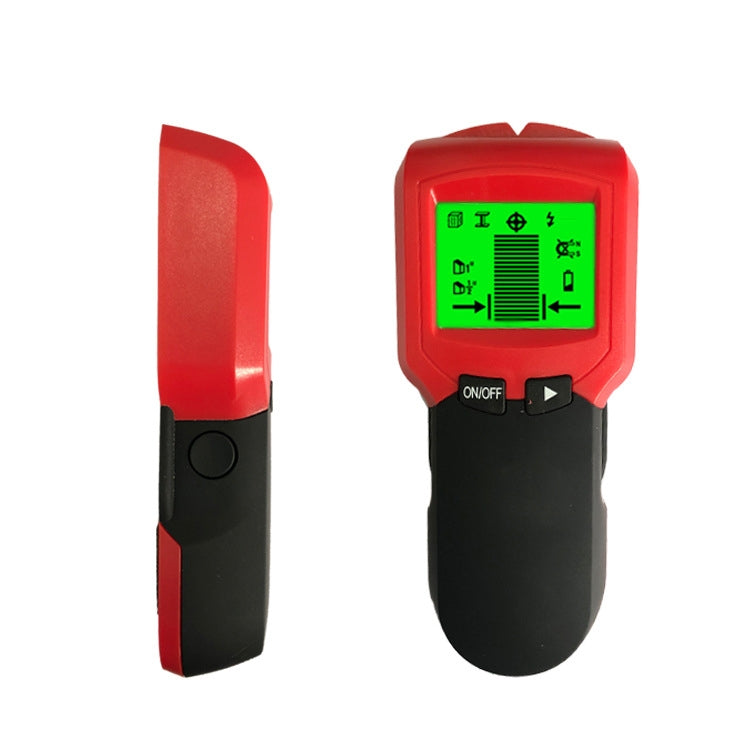 TH300 Handheld Wall Detector Magnetic Metal Detector Beam Column Wire Wood Detector(Red)