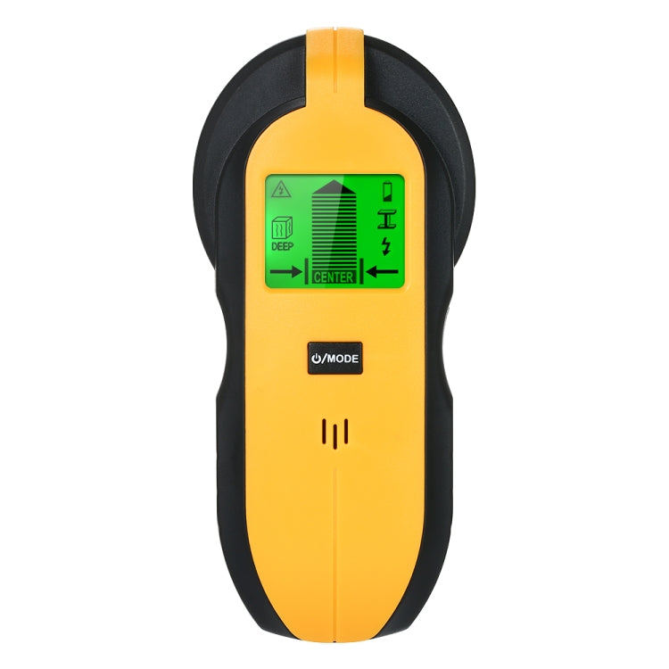 TH250 4 In 1 AC Wire Metal Studs Deep Wall Detector Handheld Metal Detector Stud Wood Beam Column Current Detector(Yellow)