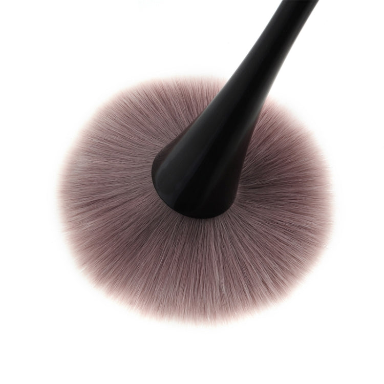 2 PCS Single Small Waist Makeup Brush Nail Powder Dust Blush Loose Powder Brush, Specification: Golden Rod Brown Hair