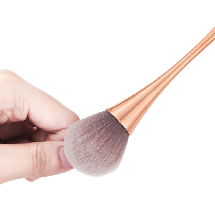 2 PCS Single Small Waist Makeup Brush Nail Powder Dust Blush Loose Powder Brush, Specification: Golden Rod Brown Hair