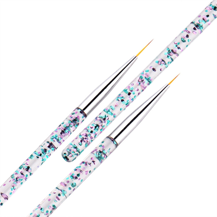 5 PCS Nail Art Brush Tool 3 Set Acrylic Nail Crystal Carving Phototherapy Drawing Pen
