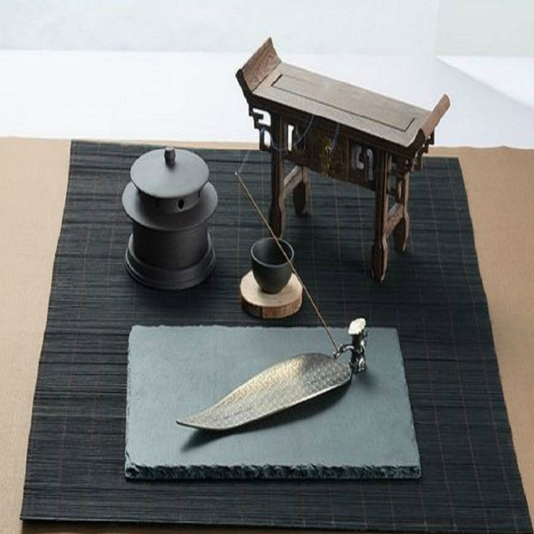 Sandalwood Incense Sticks Ornaments Leaf Incense Crafts, Size:Large