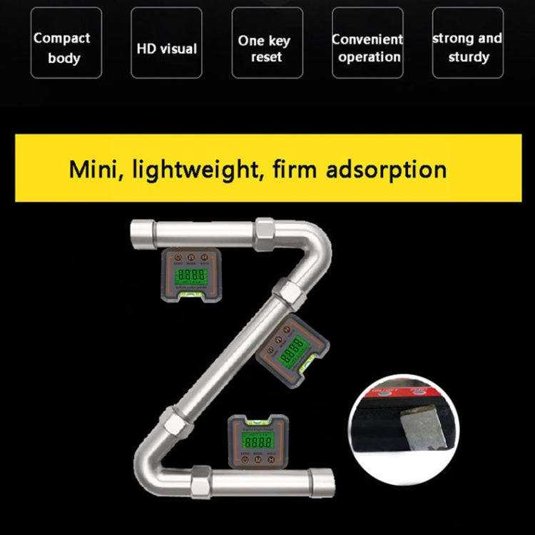 DL1908A Mini Digital Inclinometer Multi-Function Magnetic Torpedo Digital Display Mini Spirit Level