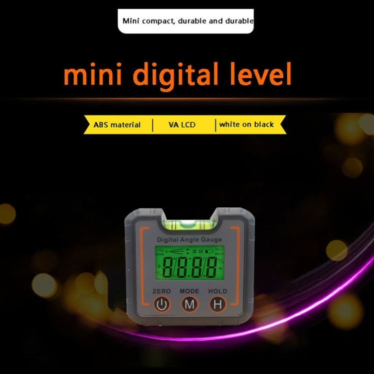 DL1908A Mini Digital Inclinometer Multi-Function Magnetic Torpedo Digital Display Mini Spirit Level