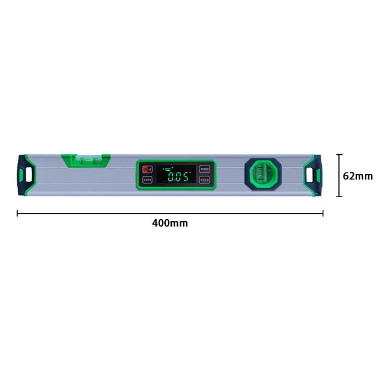 DL1914  400mm Torpedo Digital Display Level Magnetic Aluminum Alloy High Precision Level