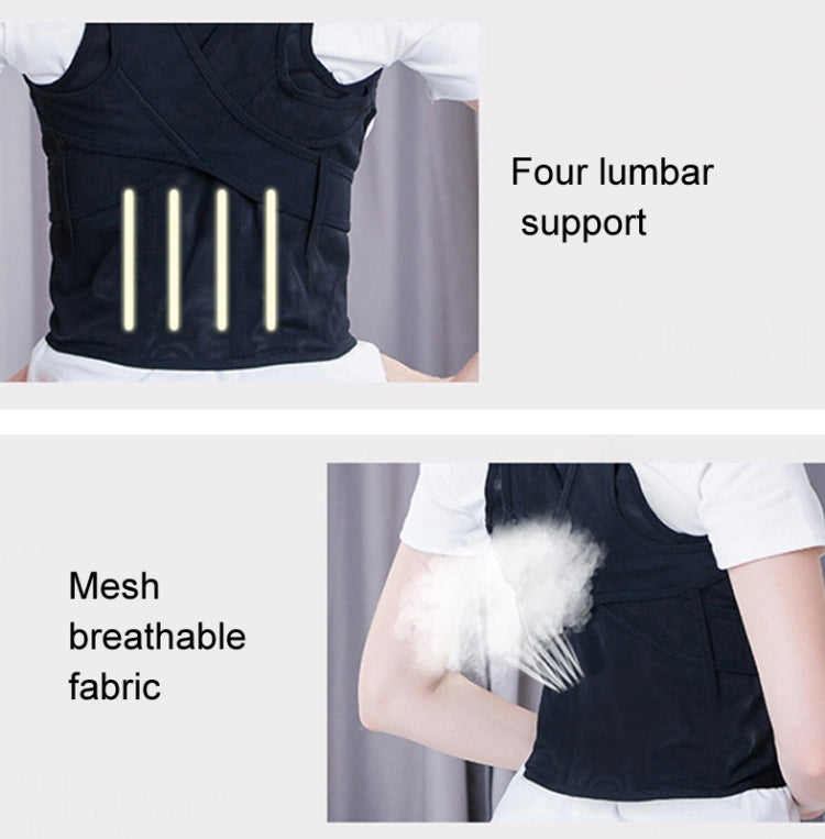 Male And Female Adult Kyphosis Correction Belt Student Sitting Posture Abdomen Correction Belt, Specification: M