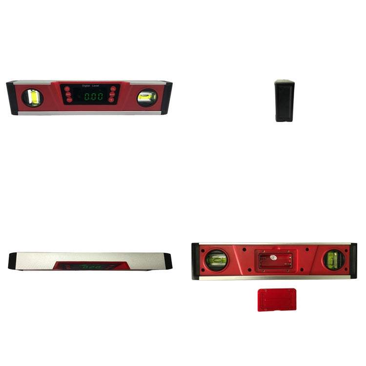 DL135 Digital Display Level High-Precision Magnetic Aluminum Alloy Multi-Function Slope Measuring Instrument(Red Upgrade Version)