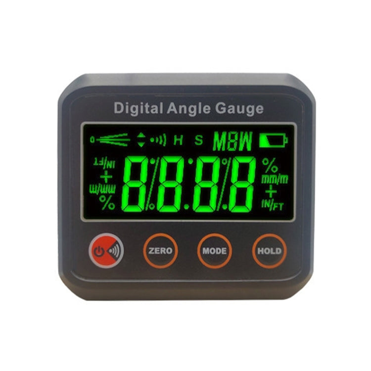 DL1912 Digital Display Inclinometer High Precision Multifunctional Magnetic Electronic Mini Spirit Level(Black)