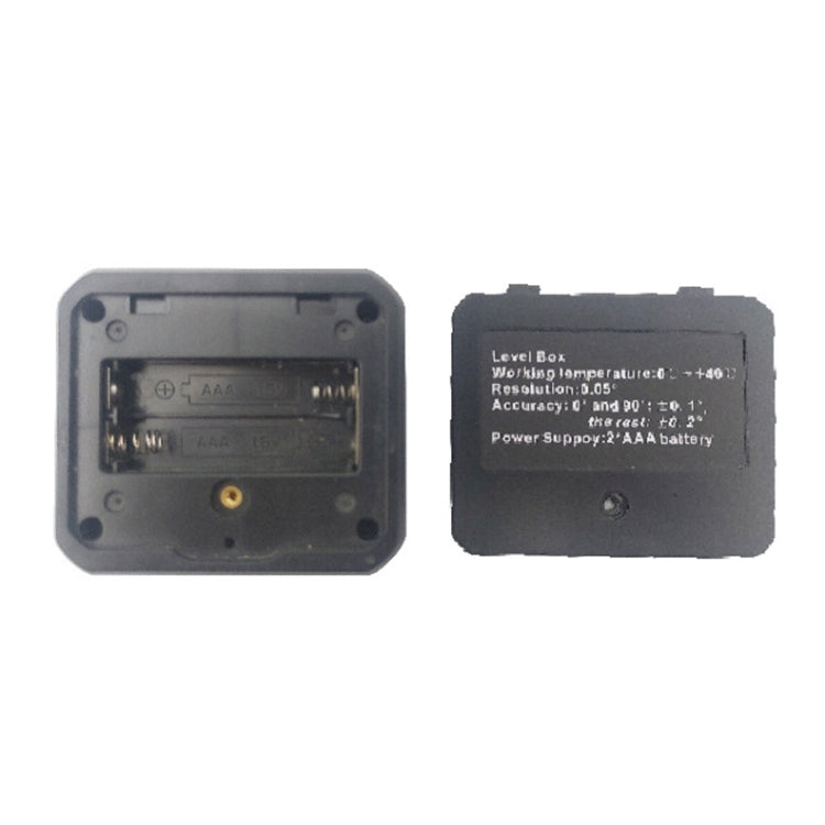 DL1912 Digital Display Inclinometer High Precision Multifunctional Magnetic Electronic Mini Spirit Level(Black)