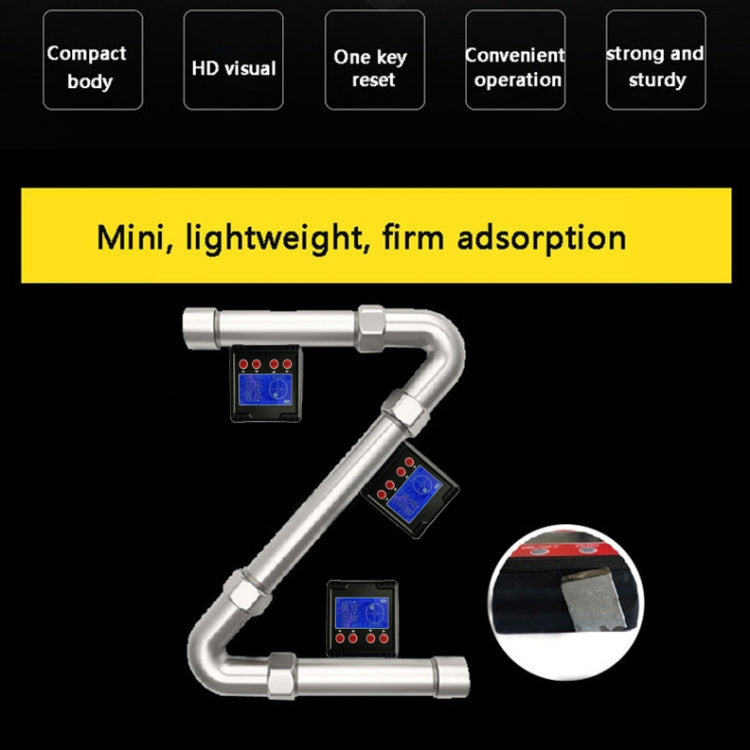 DL1912 Digital Display Inclinometer High Precision Multifunctional Magnetic Electronic Mini Spirit Level(Black)