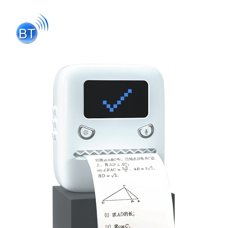 Student Homework Mistakes Collections Thermal Printer Mini Smart Bluetooth Portable Printer(Warm White)