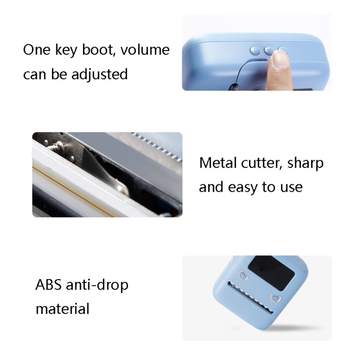 Student Homework Mistakes Collections Thermal Printer Mini Smart Bluetooth Portable Printer(Warm White)
