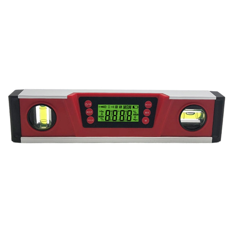 DL136 Digital Display Level Aluminum Alloy Multifunctional Magnetic High Precision Digital Angle Ruler(Red)