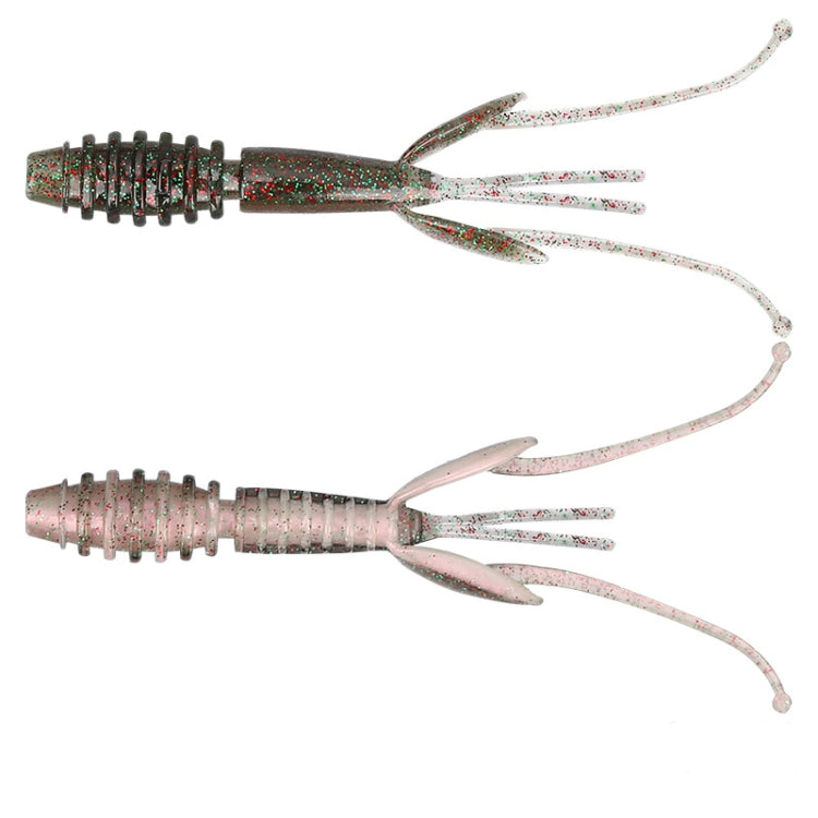 2 Bags Salted Shrimp Type Fishy Lure Soft Bait Soft 88mm/2.2g (12pcs/bag)