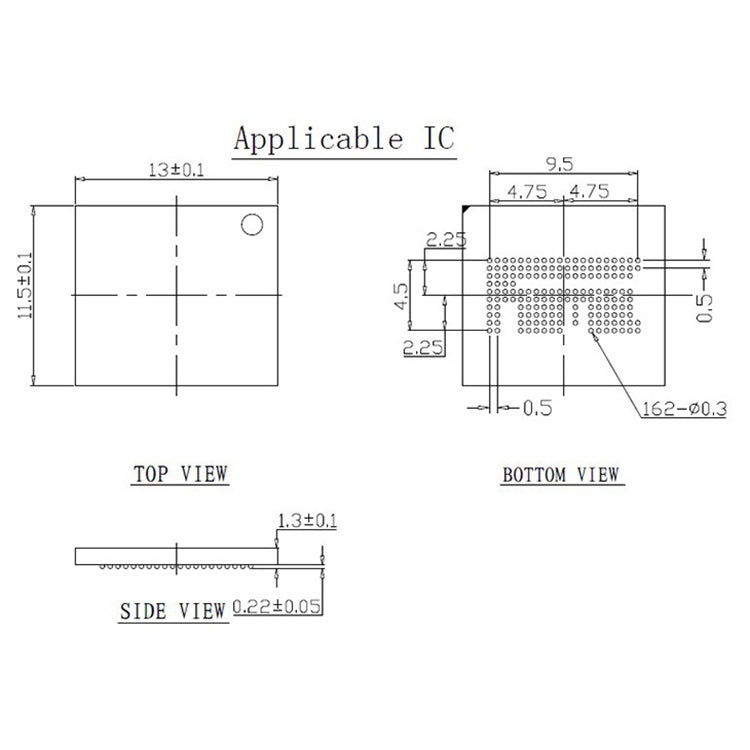 EMCP162 186 Downward Pressure Shrapnel To SD Interface Test Socket Burner Programmer